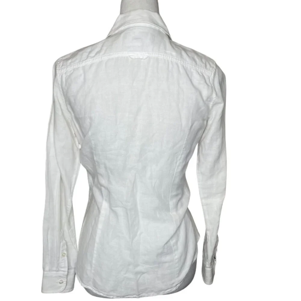 Banana Republic Soft Wash Shirt Linen Cotton Button Down Shirt Sz Small Career - Picture 5 of 9